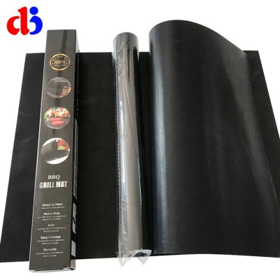 Dongjian customized durable kitchen non-stick ptfe coated bbq grill mat